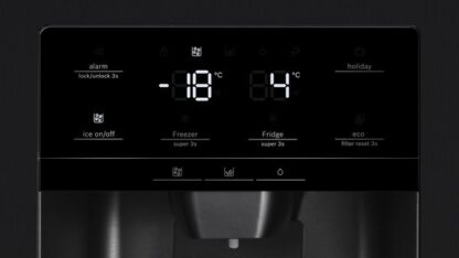 Ψυγείο side-by-side Bosch Serie 6 KAD93ABEP Ελεύθερης τοποθέτησης 562 L Ε Μαύρο