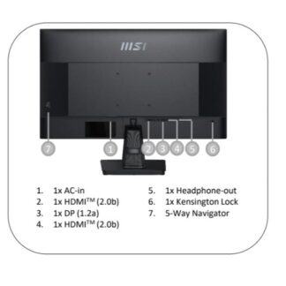 MSI MP275Q IPS HDR Monitor 27" QHD 2560x1440 με Χρόνο Απόκρισης 4ms GTG