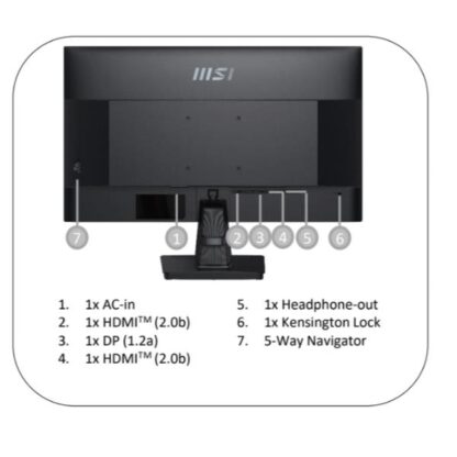 MSI MP275Q IPS HDR Monitor 27" QHD 2560x1440 με Χρόνο Απόκρισης 4ms GTG