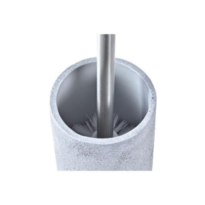 Βούρτσα Τουαλέτας DKD Home Decor Γκρι Ασημί Ανοξείδωτο ατσάλι Τσιμέντο Scandi 10 x 10 x 40 cm