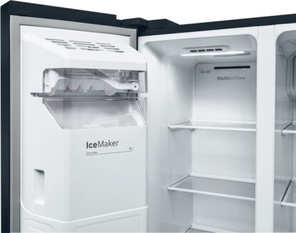 Ψυγείο side-by-side Bosch Serie 6 KAD93ABEP Ελεύθερης τοποθέτησης 562 L Ε Μαύρο