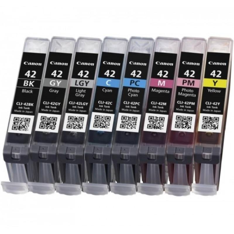 Canon Ink CLI-42 CLI42 Multipack Full 8-Inks 8Inks (6384B010) Canon Ink CLI-42 CLI42 Multipack Full 8-Inks 8Inks (6384B010)