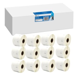 12x G&G Etiketten 32mm x 57mm sw komp. m. Dymo 11354/ s0722540