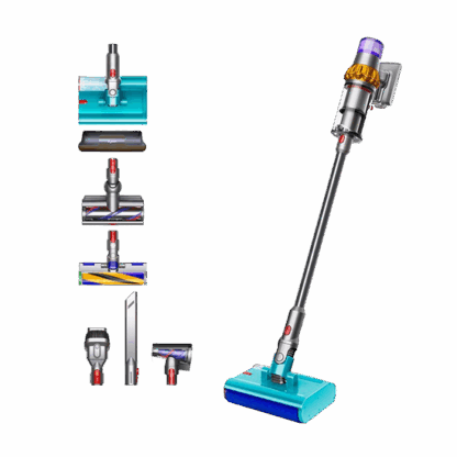 Dyson V15s Detect Submarine Επαναφορτιζόμενη Σκούπα 2 σε 1 Stick & Χειρός Yellow / Iron / Nickel