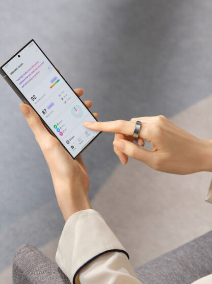 Samsung Galaxy Ring 17.3mm Αδιάβροχο με Παλμογράφο Titanium Silver