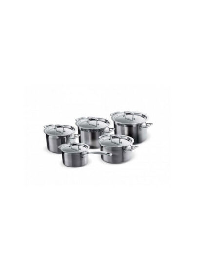 Le Creuset 3-Ply 3Ply five-piece fivepiece saucepan set stainless steel (96209400001000)