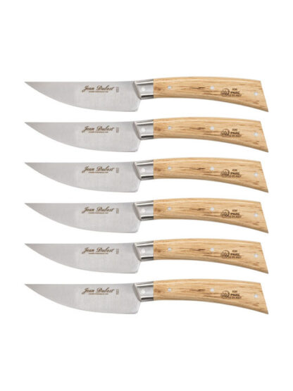 Laguiole Jean Dubost Steak Knife Set 6pcs., Oak Wood