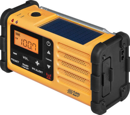 Sangean MMR-88 Φορητό Ραδιόφωνο Ηλιακό με USB Κίτρινο