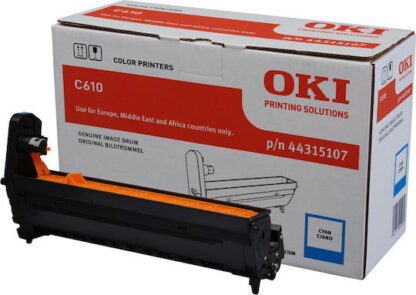 OKI 44315107 Γνήσιο Drum Laser Εκτυπωτή Κυανό 20000 Σελίδων
