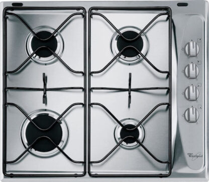 Whirlpool AKM 268/IX Εστία Υγραερίου Αυτόνομη Inox 58x50εκ. Ασημί