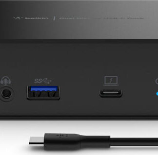 Belkin 11-in-1 Pro GaN Dock USB-C Docking Station με HDMI 4K PD Ethernet και σύνδεση 3 Οθονών Γκρι