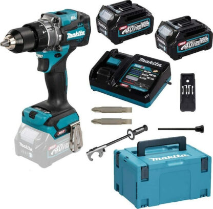 Makita Κρουστικό Δραπανοκατσάβιδο Μπαταρίας 40V 2x2.5Ah Κωδικός: HP001GD201