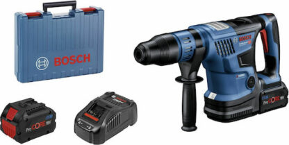 Bosch GBH 18V-36 C Κρουστικό Σκαπτικό Πιστολέτο Μπαταρίας Brushless 18V 2x5.5Ah με Υποδοχή SDS Max Κωδικός: 0611915003