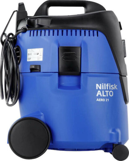 Nilfisk Aero 21-21 PC Σκούπα Υγρών / Στερεών 1250W με Πλαστικό Κάδο 20lt