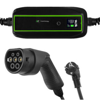 Dinitech Φορητός Μονοφασικός Σταθμός Φόρτισης 22kW με Ενσωματωμένο Καλώδιο Type 2 (289471)