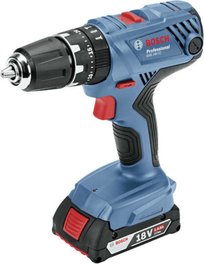 Bosch GSB 18V-21 Κρουστικό Δραπανοκατσάβιδο Μπαταρίας 18V 2x2Ah Κωδικός: 06019H1107
