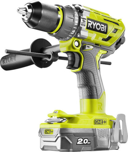 Ryobi R18PD7-220B Κρουστικό Δραπανοκατσάβιδο Μπαταρίας Brushless 18V 2x2Ah Κωδικός: 5133004295