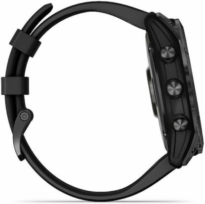 Garmin Fenix 7X Solar Stainless Steel 51mm Αδιάβροχο Smartwatch με Παλμογράφο (Slate Grey with Black Band)