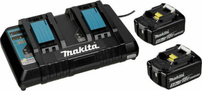 Makita Σετ 2 Μπαταριών Εργαλείου 18V Χωρητικότητας 5Ah με Φορτιστή Κωδικός: 199482-2