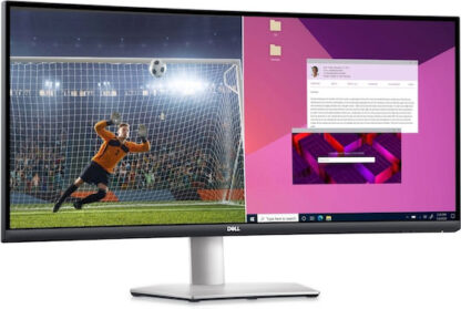 Dell S3423DWC VA Curved Monitor 34" QHD 3440x1440 με Χρόνο Απόκρισης 4ms GTG