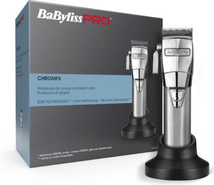 Babyliss Pro Επαγγελματική Επαναφορτιζόμενη Κουρευτική Μηχανή Ασημί FX8700E