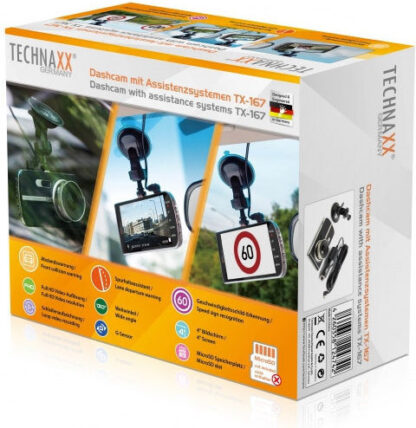 Technaxx TX-167 Κάμερα DVR Αυτοκινήτου 1080P με Βεντούζα Κωδικός: 4926