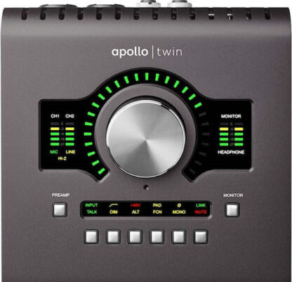 Universal Audio Εξωτερική Επαγγελματική Κάρτα Ήχου Apollo Twin MKII Duo Heritage Συνδεσιμότητα Thunderbolt
