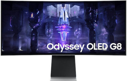 Samsung Odyssey G8 OLED HDR Curved Gaming Monitor 34" QHD 3440x1440 175Hz με Χρόνο Απόκρισης 0.1ms GTG