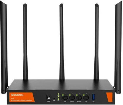 Tenda W30E AX3000 wireless router Gigabit Ethernet Dual-band (2.4 GHz / 5 GHz) Black