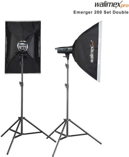 Walimex Pro Emerger 200 Set Double Kit Φωτισμού Κωδικός: 23378