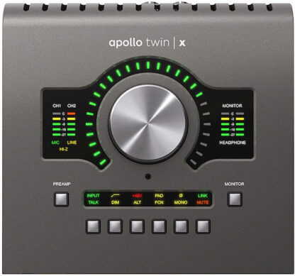 Universal Audio Apollo Twin X USB Heritage Εξωτερική Επαγγελματική Κάρτα Ήχου Συνδεσιμότητα USB για PC
