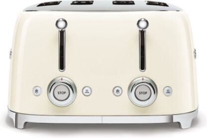 Smeg Φρυγανιέρα 4 Θέσεων 2000W Μπεζ Κωδικός: TSF03CREU