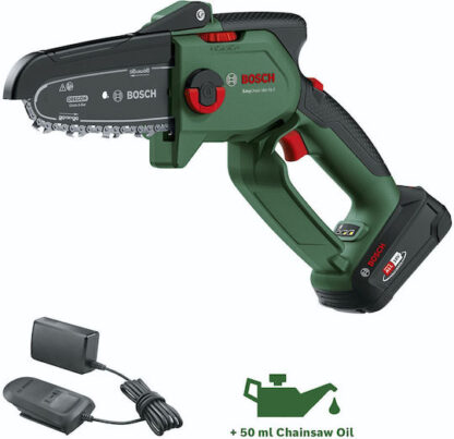 Bosch Κλαδευτικό Αλυσοπρίονο Μπαταρίας 1x2.5Ah 18V 1.7kg με Λάμα 15cm Κωδικός: 06008B8900