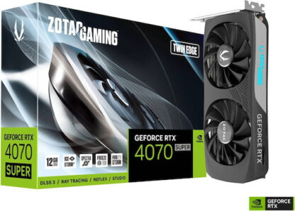 Zotac GeForce RTX 4070 Super 12GB GDDR6X Twin Edge Κάρτα Γραφικών Κωδικός: ZT-D40720E-10M
