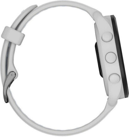 Garmin Forerunner 165 43mm Αδιάβροχο Smartwatch με Παλμογράφο (Mist Gray/Whitestone)