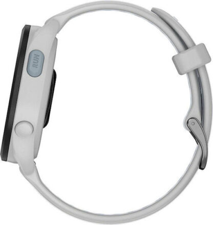 Garmin Forerunner 165 43mm Αδιάβροχο Smartwatch με Παλμογράφο (Mist Gray/Whitestone)