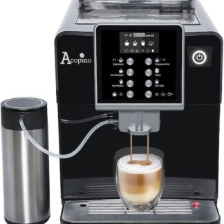 Acopino Venezia Αυτόματη Μηχανή Espresso 1450W Πίεσης 19bar με Μύλο Άλεσης White