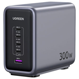 Ugreen Βάση Φόρτισης με 2 Θύρες USB-A και 4 Θύρες USB-C 200W Power Delivery / Quick Charge 2.0 σε Μαύρο χρώμα (Nexode GaN CD271)