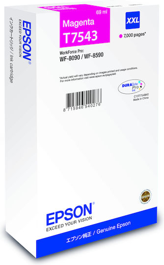 Epson WF-8090 / WF-8590 Γνήσιο Μελάνι Εκτυπωτή InkJet Ματζέντα (C13T75434N)