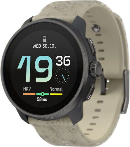 Suunto Race S Stainless Steel 45mm Αδιάβροχο Smartwatch με Παλμογράφο (Gravel Gray)