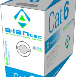 A-LAN U/UTP Cat.5e Καλώδιο Δικτύου Ethernet χωρίς ακροδέκτες 305m Μαύρο Κωδικός: KIU5OUTS305