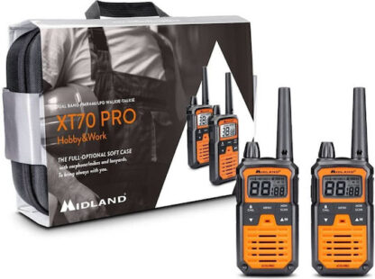 Midland Xt70 Pro Hobby Walkie Talkie με Μονόχρωμη Οθόνη Σε Πορτοκαλί Χρώμα