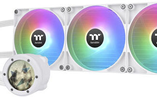 Thermaltake TH280 V2 Ultra Snow Edition Υδρόψυξη Επεξεργαστή Διπλού Ανεμιστήρα 140mm για Socket AM4/AM5/1700/1200/115x με ARGB Φωτισμό Λευκή