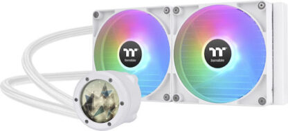 Thermaltake TH280 V2 Ultra Snow Edition Υδρόψυξη Επεξεργαστή Διπλού Ανεμιστήρα 140mm για Socket AM4/AM5/1700/1200/115x με ARGB Φωτισμό Λευκή