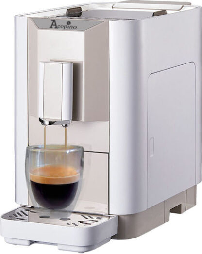 Acopino Venezia Αυτόματη Μηχανή Espresso 1450W Πίεσης 19bar με Μύλο Άλεσης White