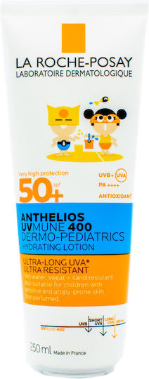 La Roche Posay Anthelios Uvmune 400 Dermo Pediatrics Αδιάβροχο Παιδικό Αντηλιακό Γαλάκτωμα για Πρόσωπο & Σώμα SPF50 250ml
