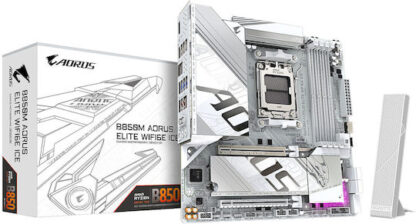 Gigabyte B850M Aorus Elite WIFI6E Ice Motherboard Micro ATX με AMD AM5 Socket