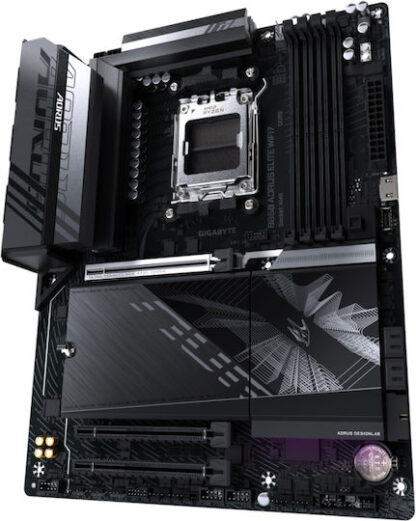 GIGABYTE B850 AORUS ELITE WIFI7 Motherboard - AMD Ryzen 9000 Series CPUs  14+2+2 Phases Digital VRM  up to 8200MHz DDR5 (OC)  1xPCIe 5.0 + 2xPCIe 4.0 M.2  2.5 LAN  WIFI 7  USB 3.2 Gen 2x2