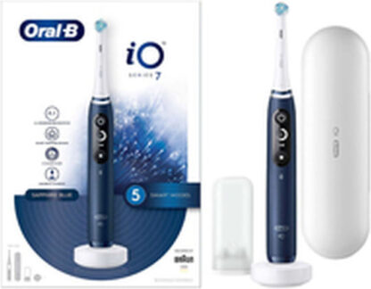 Oral-B Io Series 7 Ηλεκτρική Οδοντόβουρτσα με Αισθητήρα Πίεσης και Θήκη Ταξιδίου Μπλε