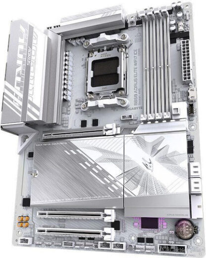 GIGABYTE B850 AORUS ELITE WIFI7 ICE Motherboard - AMD Ryzen 9000 Series CPUs  12+2+1 Phases Digital VRM  up to 8200MHz DDR5 (OC)  1xPCIe 5.0 + 2xPCIe 4.0 M.2  2.5 LAN  WIFI 7  USB 3.2 Gen 2x2